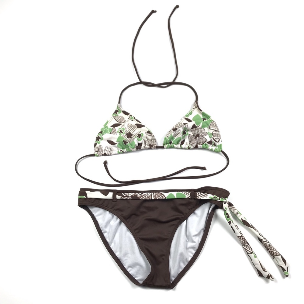 Billabong 2 Piece Halter Bikini Bathing Swim Suit